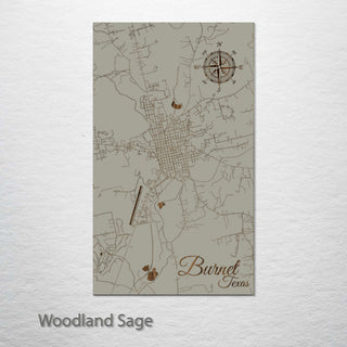 Burnet, Texas Street Map