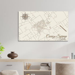 Carrizo Springs, Texas Street Map
