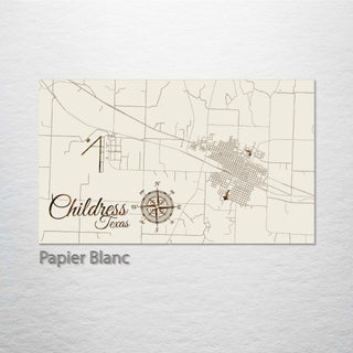 Childress, Texas Street Map