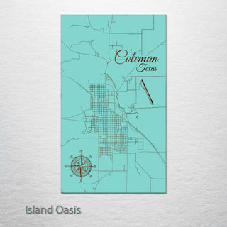 Coleman, Texas Street Map