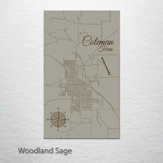 Coleman, Texas Street Map
