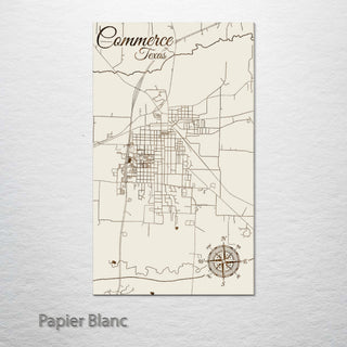 Commerce, Texas Street Map