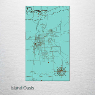 Commerce, Texas Street Map