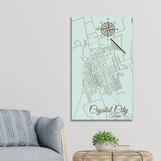 Crystal City, Texas Street Map