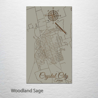 Crystal City, Texas Street Map