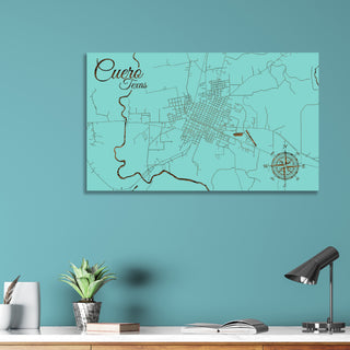 Cuero, Texas Street Map