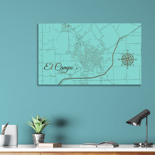 El Campo, Texas Street Map