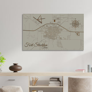 Fort Stockton, Texas Street Map