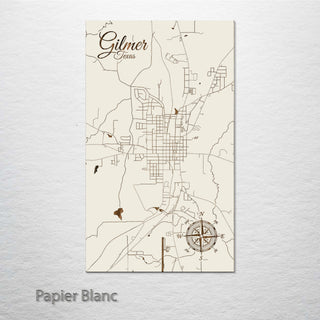 Gilmer, Texas Street Map