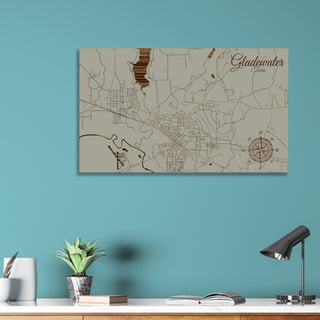 Gladewater, Texas Street Map