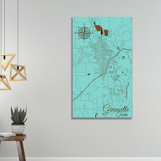 Greenville, Texas Street Map