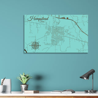 Hempstead, Texas Street Map