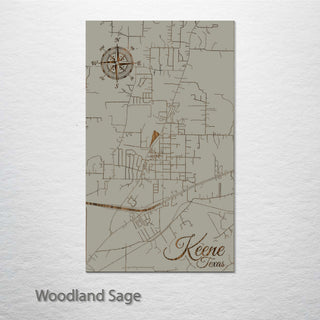 Keene, Texas Street Map