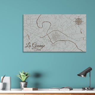 La Grange, Texas Street Map