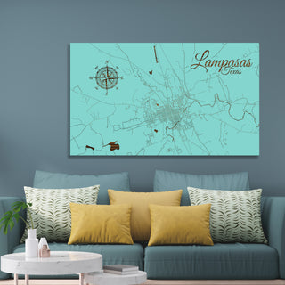 Lampasas, Texas Street Map