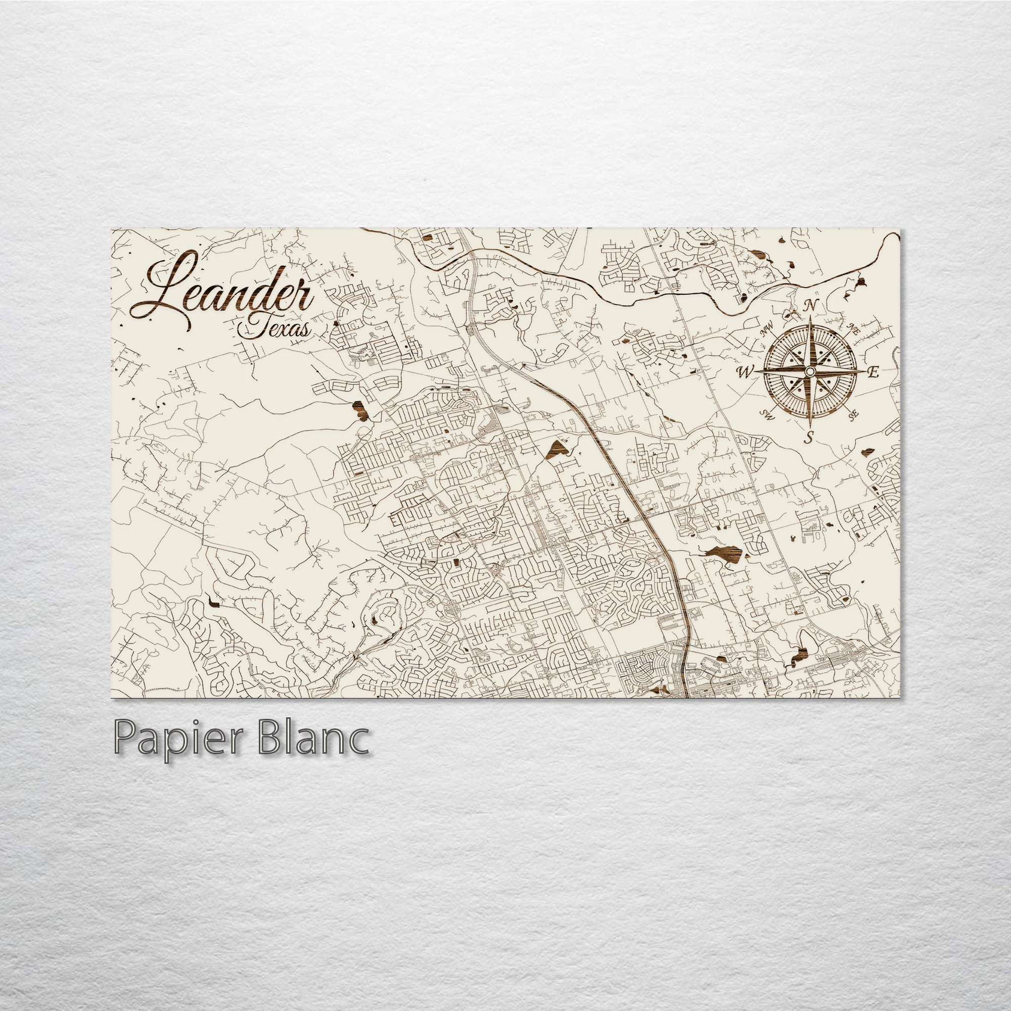 Leander Texas Street Map Fire Amp Pine
