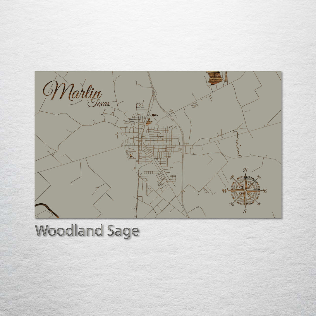 Marlin, Texas Street Map