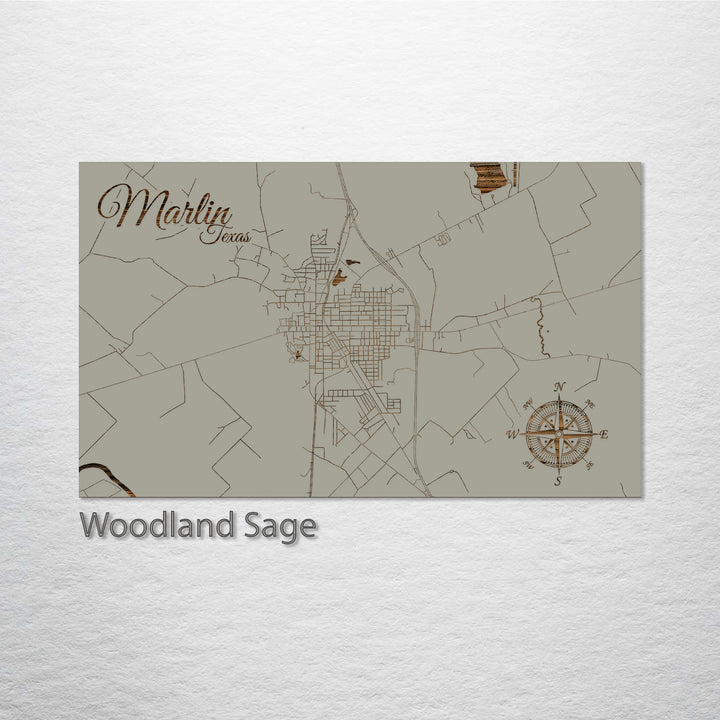 Marlin, Texas Street Map