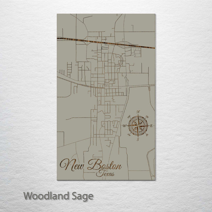 New Boston, Texas Street Map