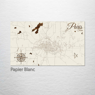 Paris, Texas Street Map