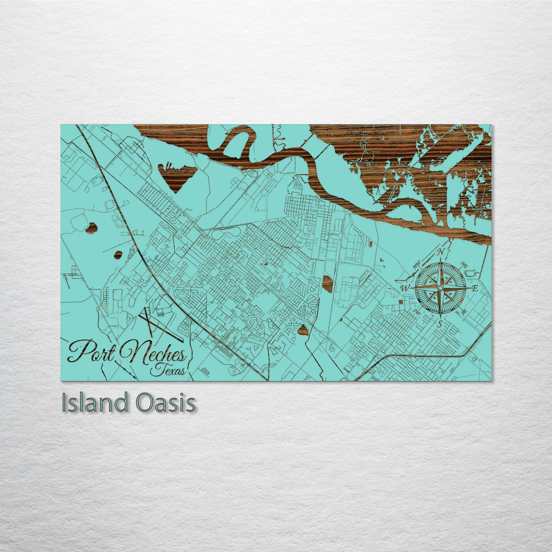 Port Neches, Texas Street Map