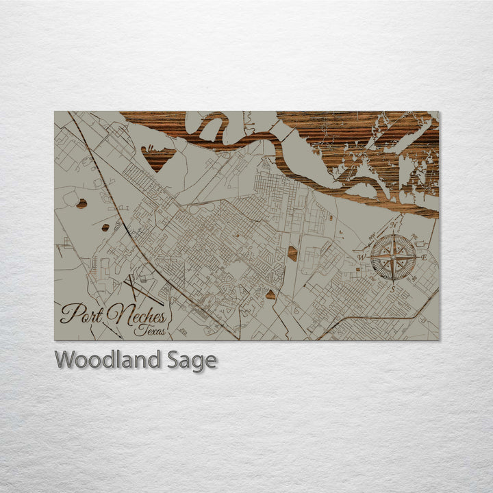 Port Neches, Texas Street Map