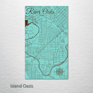River Oaks, Texas Street Map