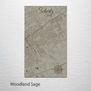 Schertz, Texas Street Map
