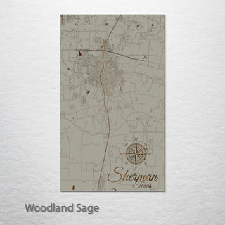 Sherman, Texas Street Map