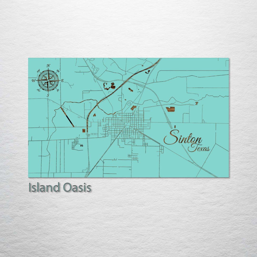 Sinton, Texas Street Map