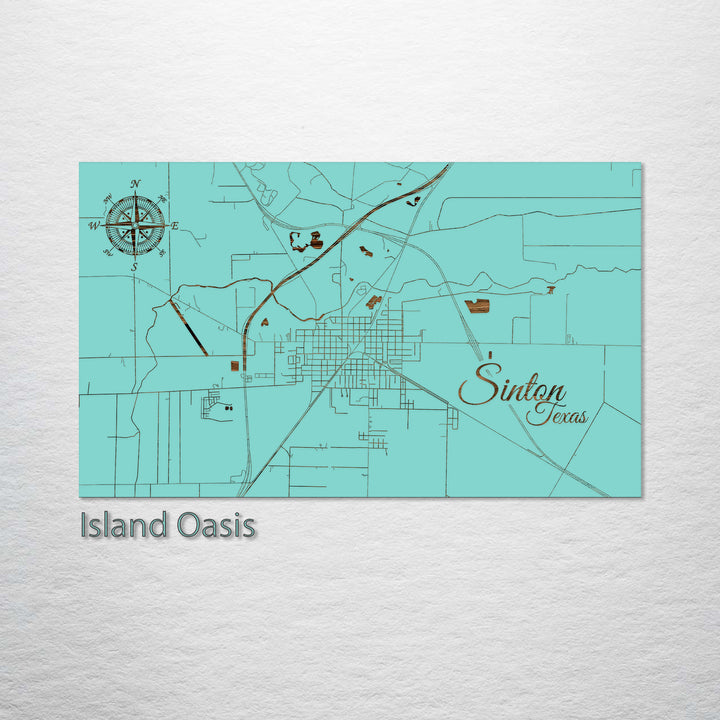 Sinton, Texas Street Map