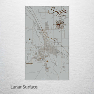 Snyder, Texas Street Map