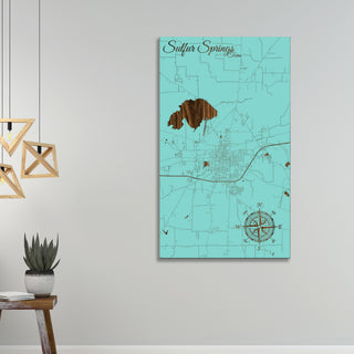 Sulphur Springs, Texas Street Map