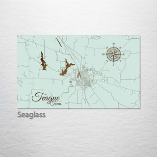 Teague, Texas Street Map