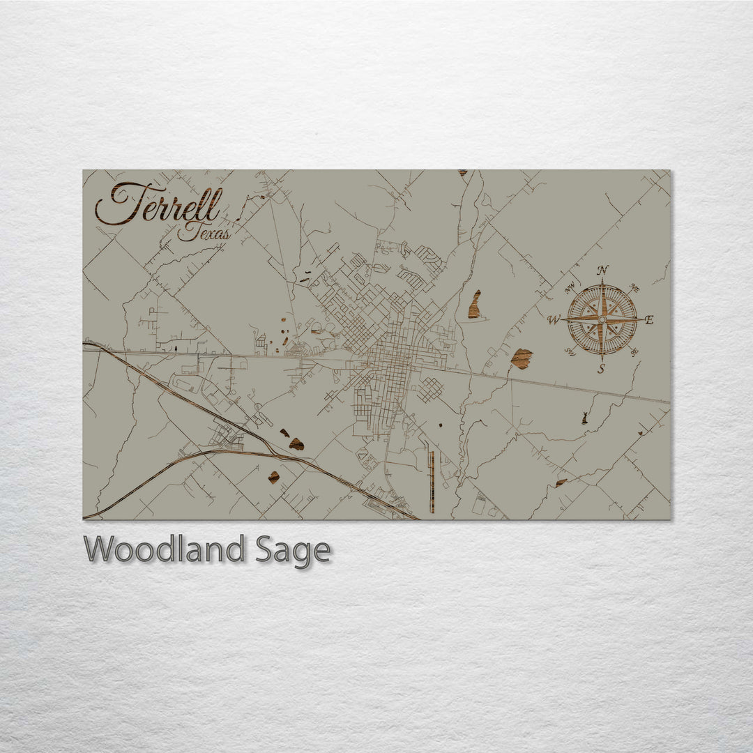 Terrell, Texas Street Map