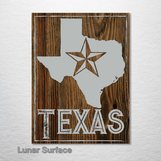 Texas Lonestar Abstract - Fire & Pine