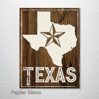 Texas Lonestar Abstract - Fire & Pine