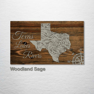 Texas Lakes & Rivers - Fire & Pine