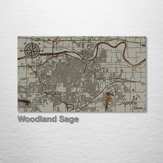 Topeka, Kansas Street Map - Fire & Pine