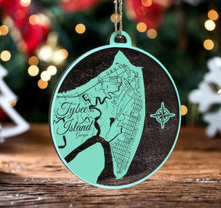 Exclusive - Tybee, GA Engraved Ornament