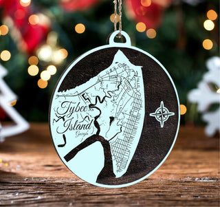 Exclusive - Tybee, GA Engraved Ornament