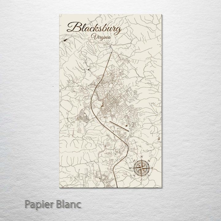 Blacksburg, Virginia Street Map