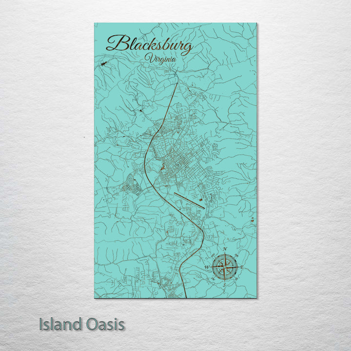 Blacksburg, Virginia Street Map