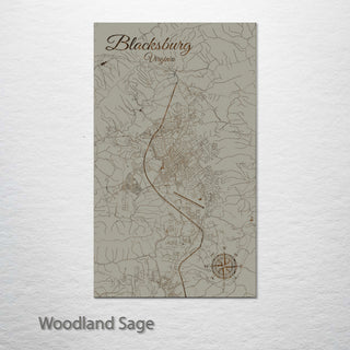Blacksburg, Virginia Street Map