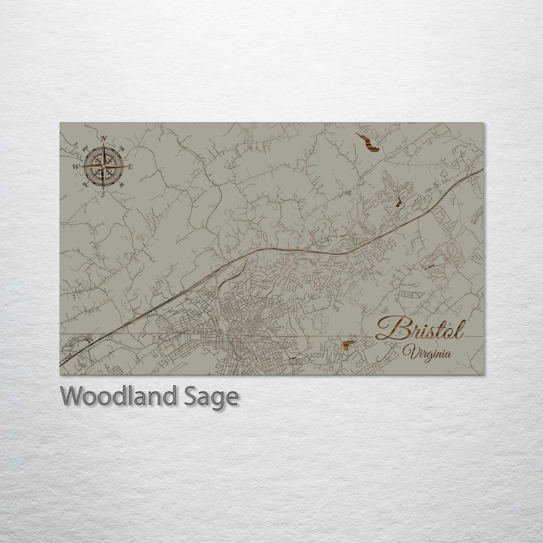 Bristol, Virginia Street Map