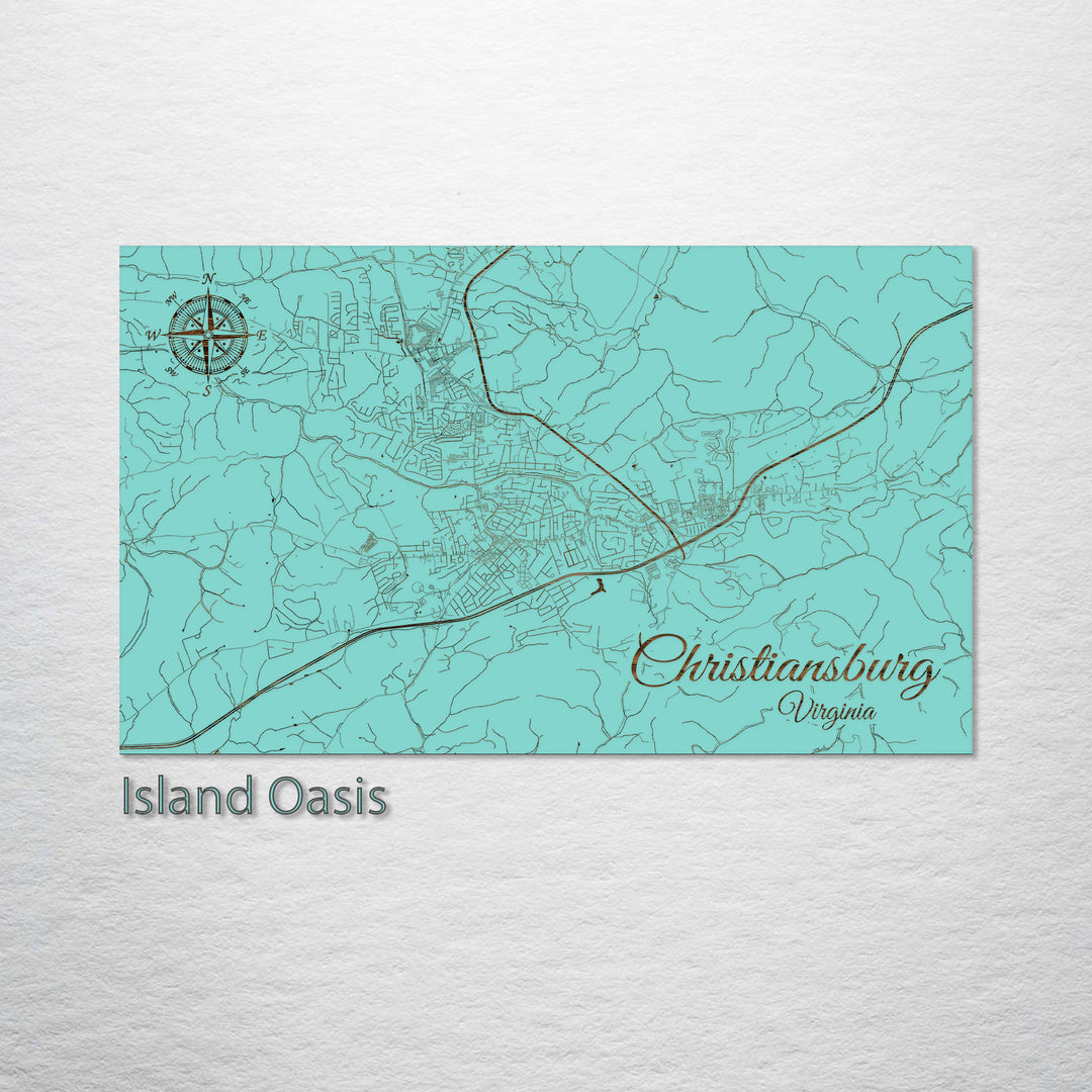 Christiansburg, Virginia Street Map