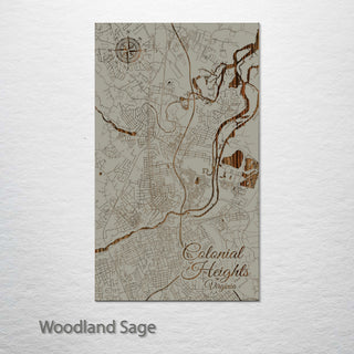 Colonial Heights, Virginia Street Map