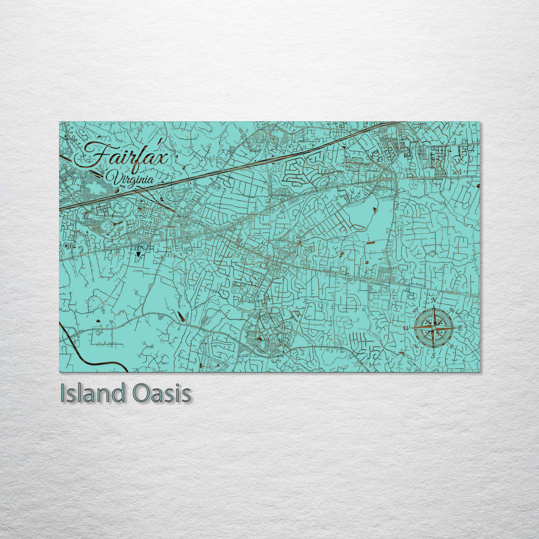 Fairfax, Virginia Street Map