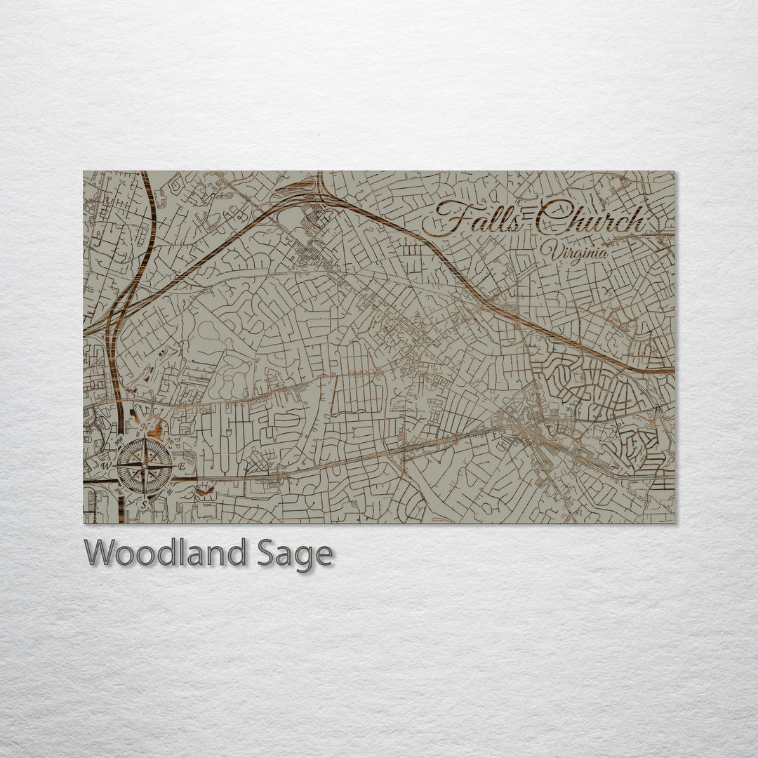 Falls Church, Virginia Street Map