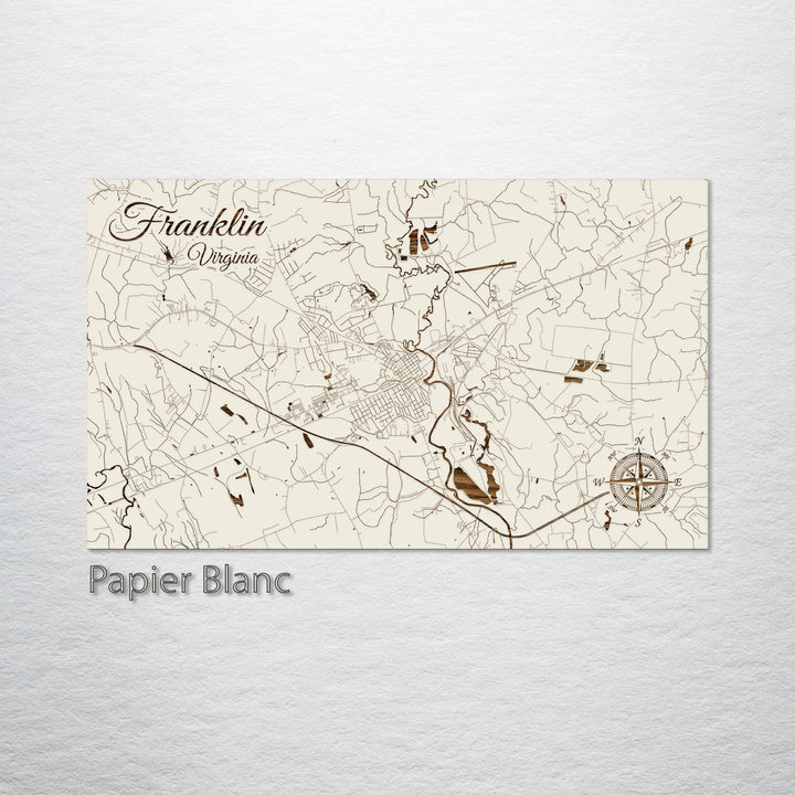 Franklin, Virginia Street Map